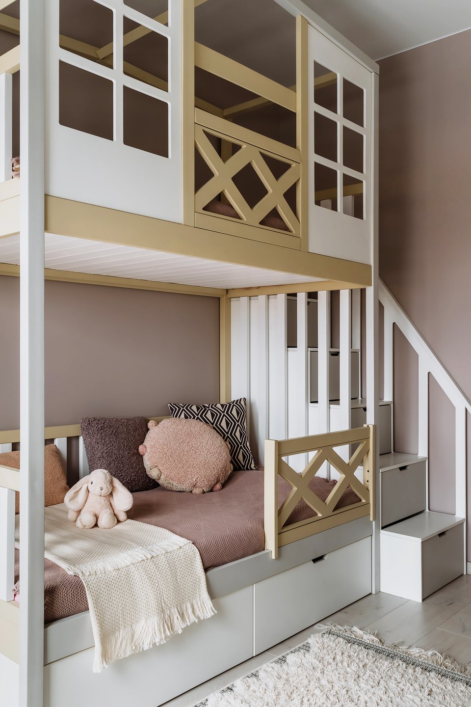 chambre enfant lits superposés appartement de 60m2 décoration contemporaine chambre enfant lits superposés appartement de 60m2 décoration contemporaine