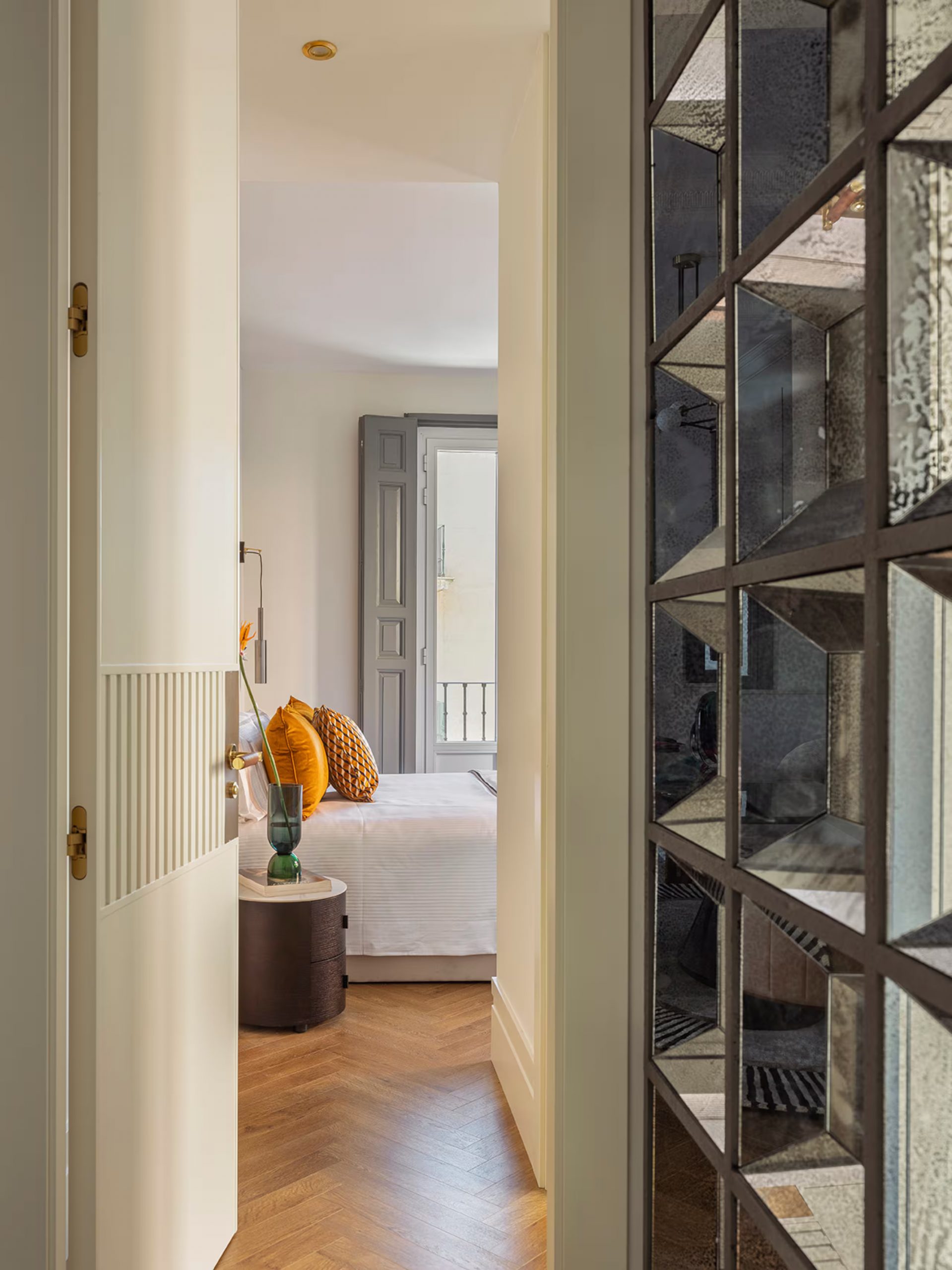 couloir et chambre appartement chic et design à Madrid Seven Balconies