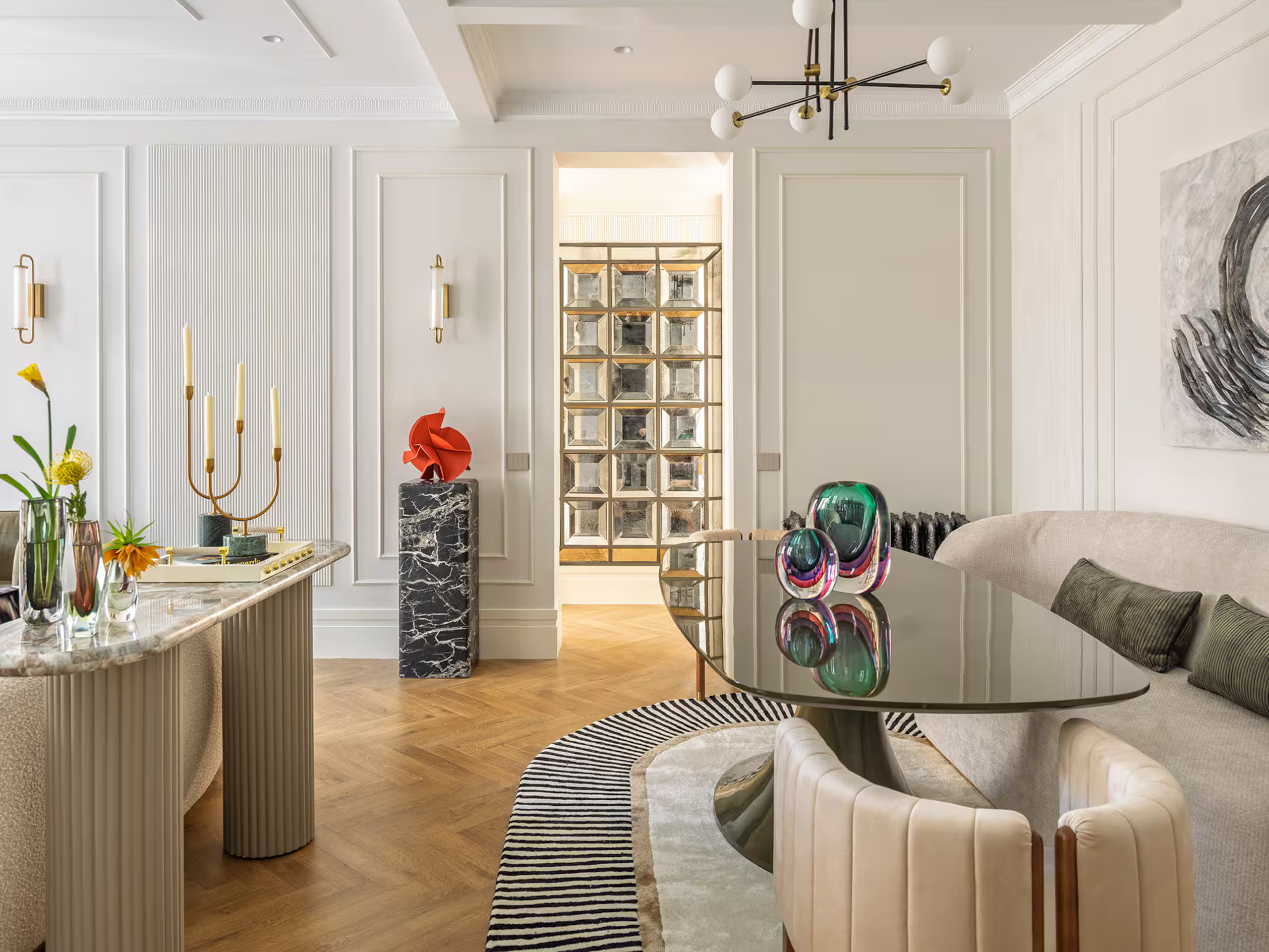 salon appartement chic et design à Madrid Seven Balconies