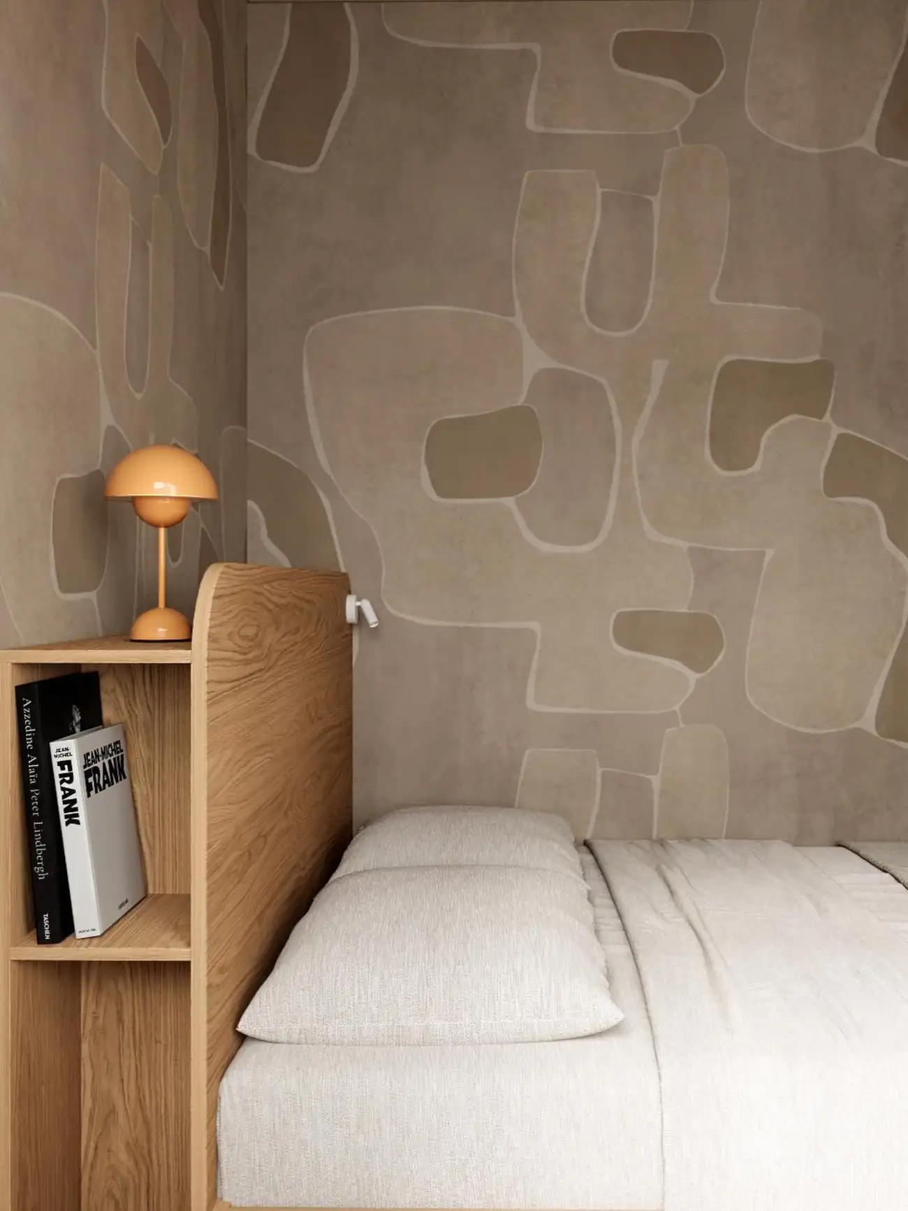 chambre en alcôve décoration contemporaine studio 27m2