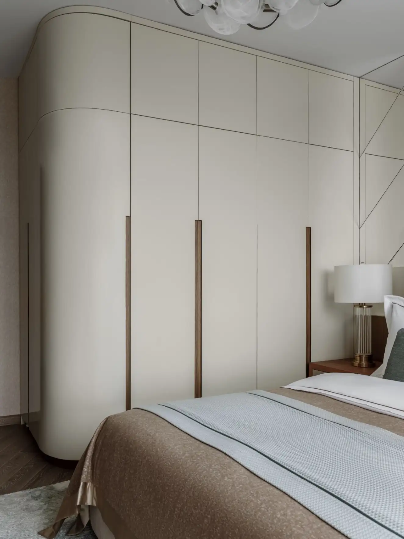 classic chic bedroom with cupboards