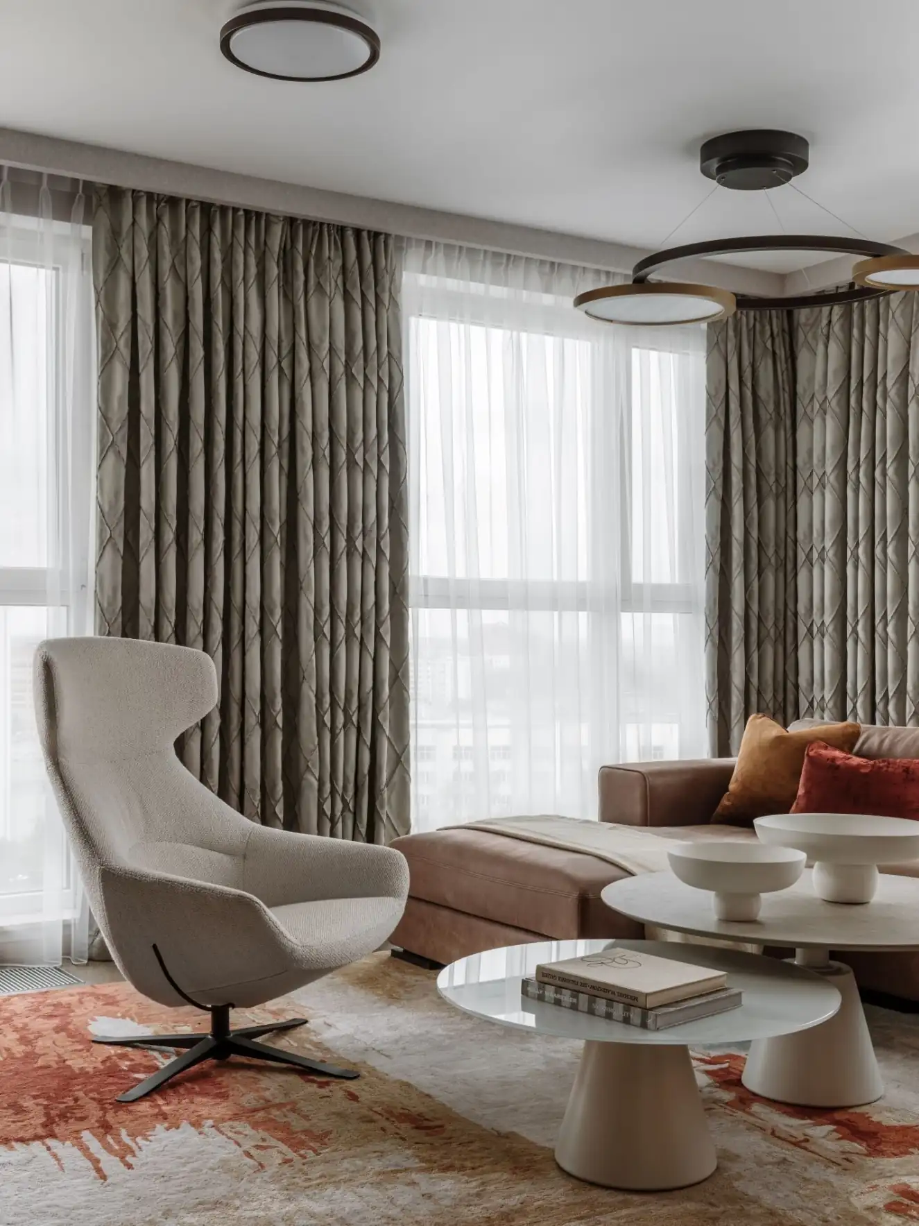 living room contemporary decor 87sqm apartment