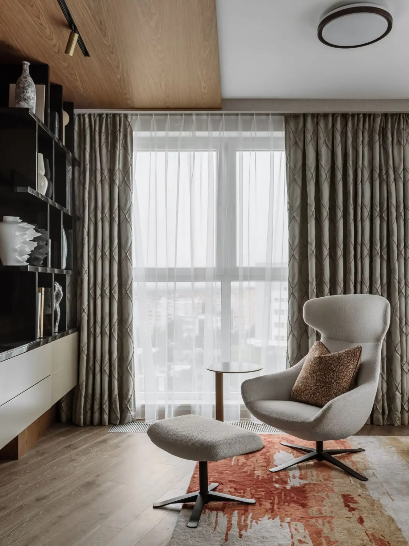 living room contemporary decor 87sqm apartment