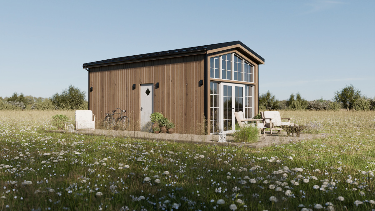 mini maison 39m2 Lucia par Vagabond Haven façade bois naturel mini maison 39m2 Lucia par Vagabond Haven façade bois naturel