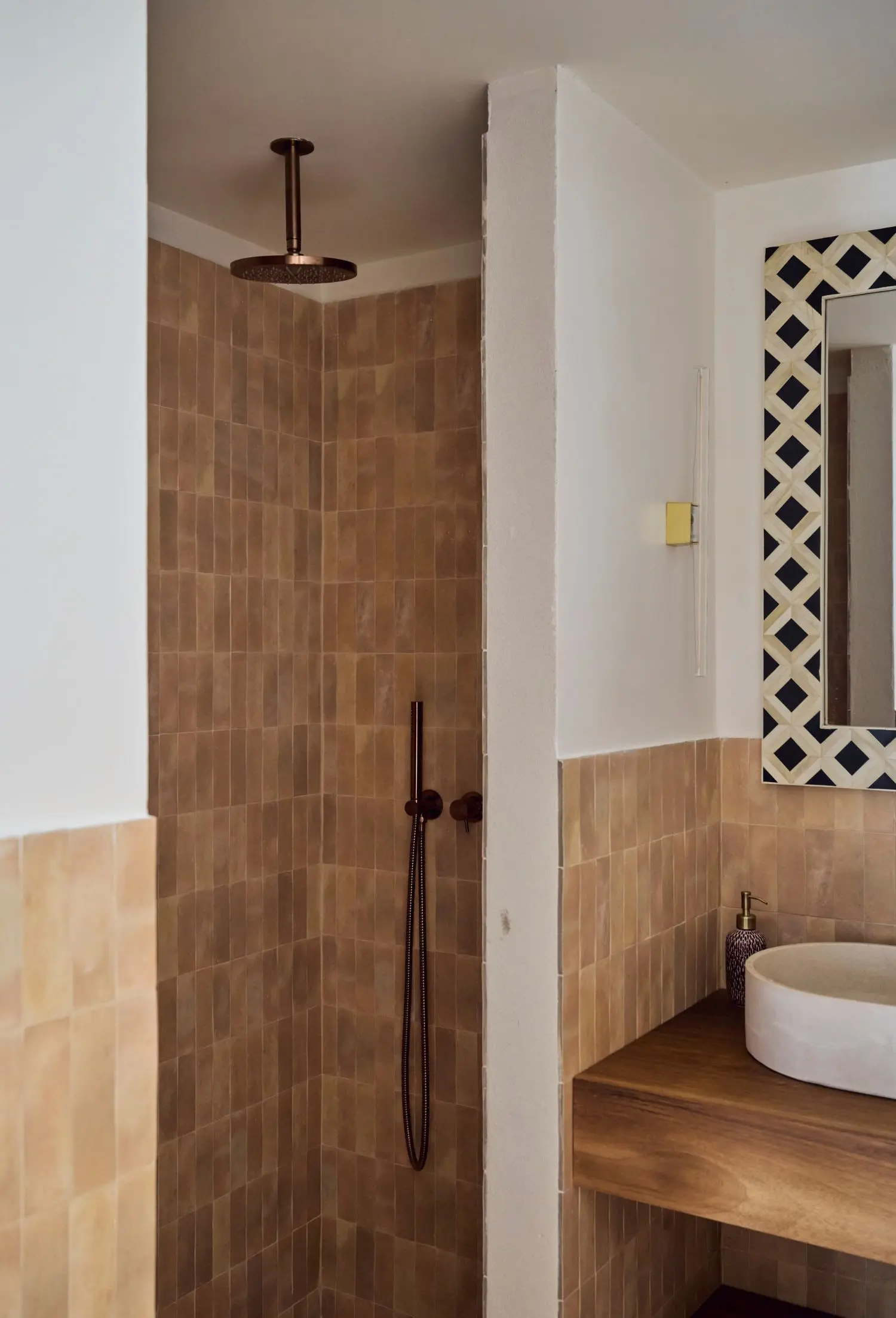 salle de bain maison Minorque vue mer