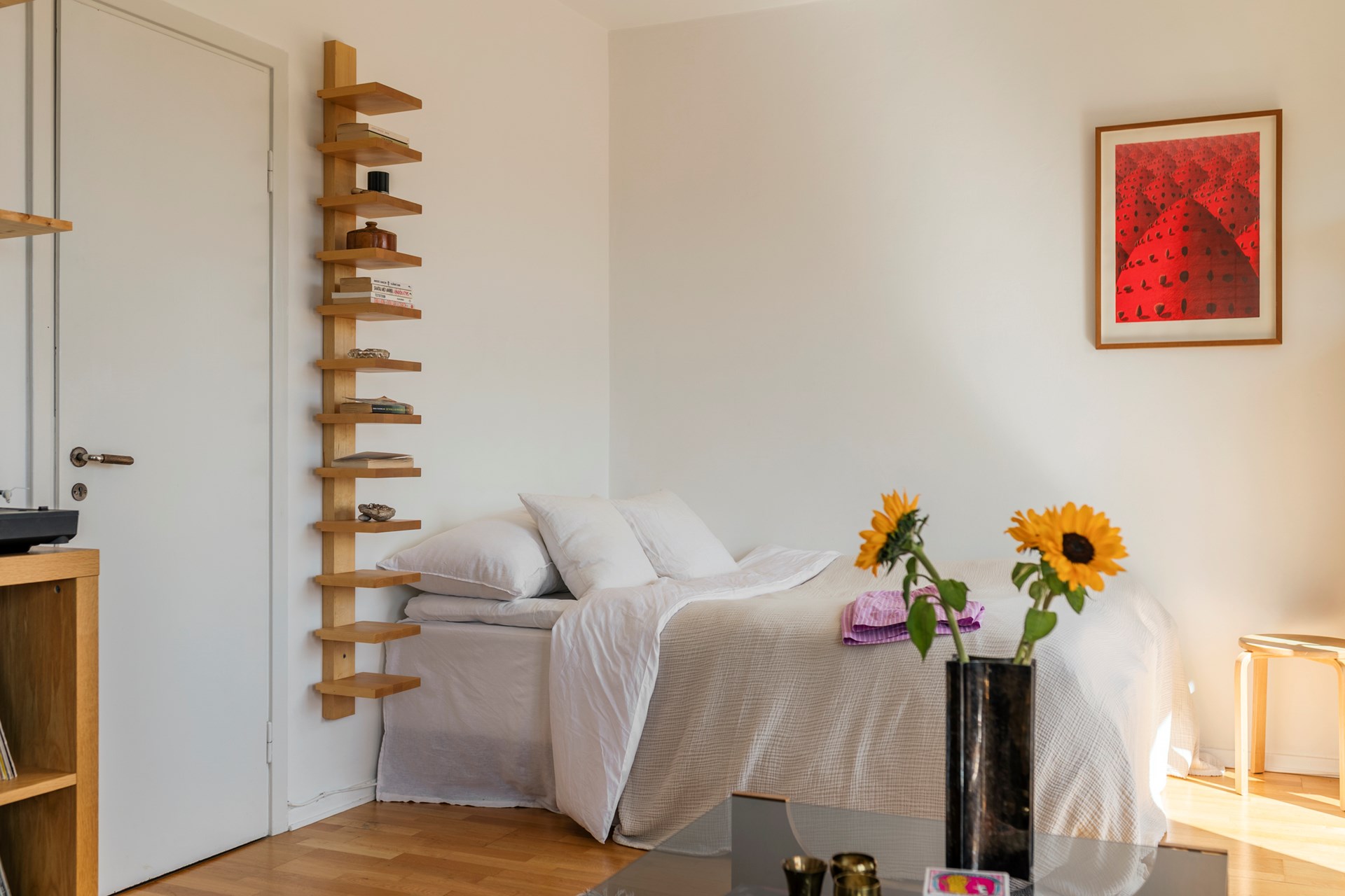 espace chambre studio 35m2 décoration vintage scandinave 
