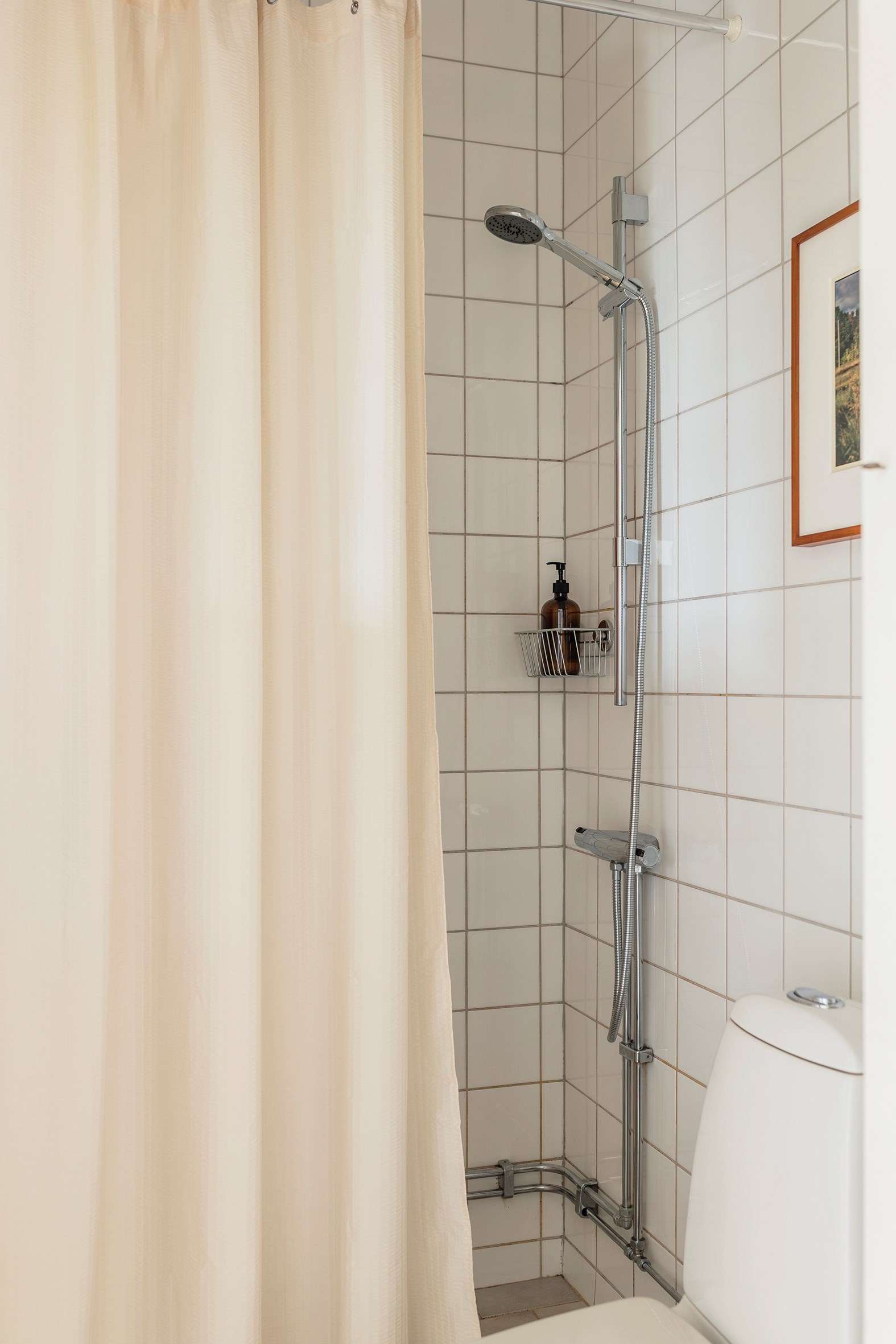 salle de bain blanche studio 35m2 décoration vintage scandinave 