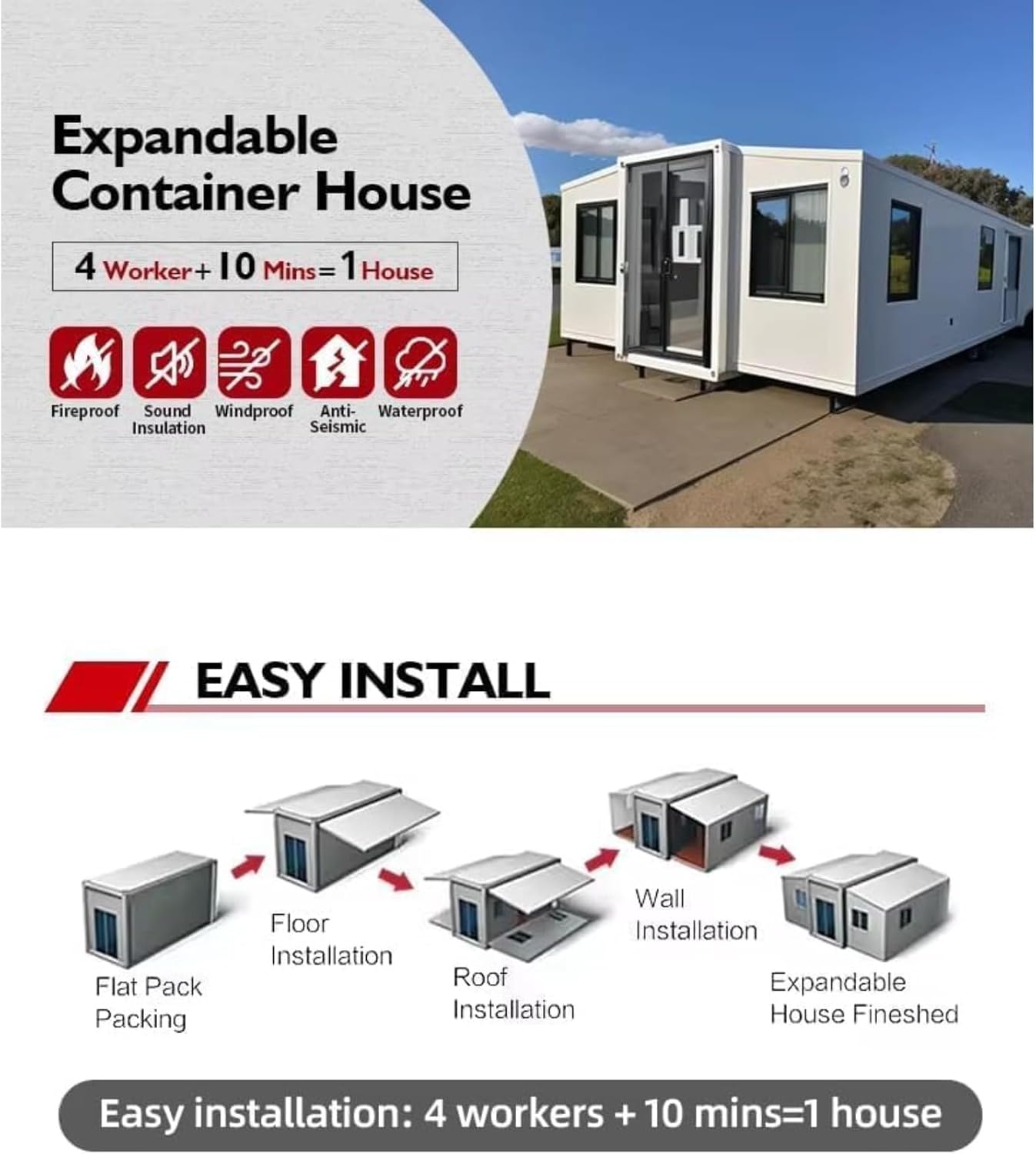 modèles maison Amazon 25m2 à 70m2
