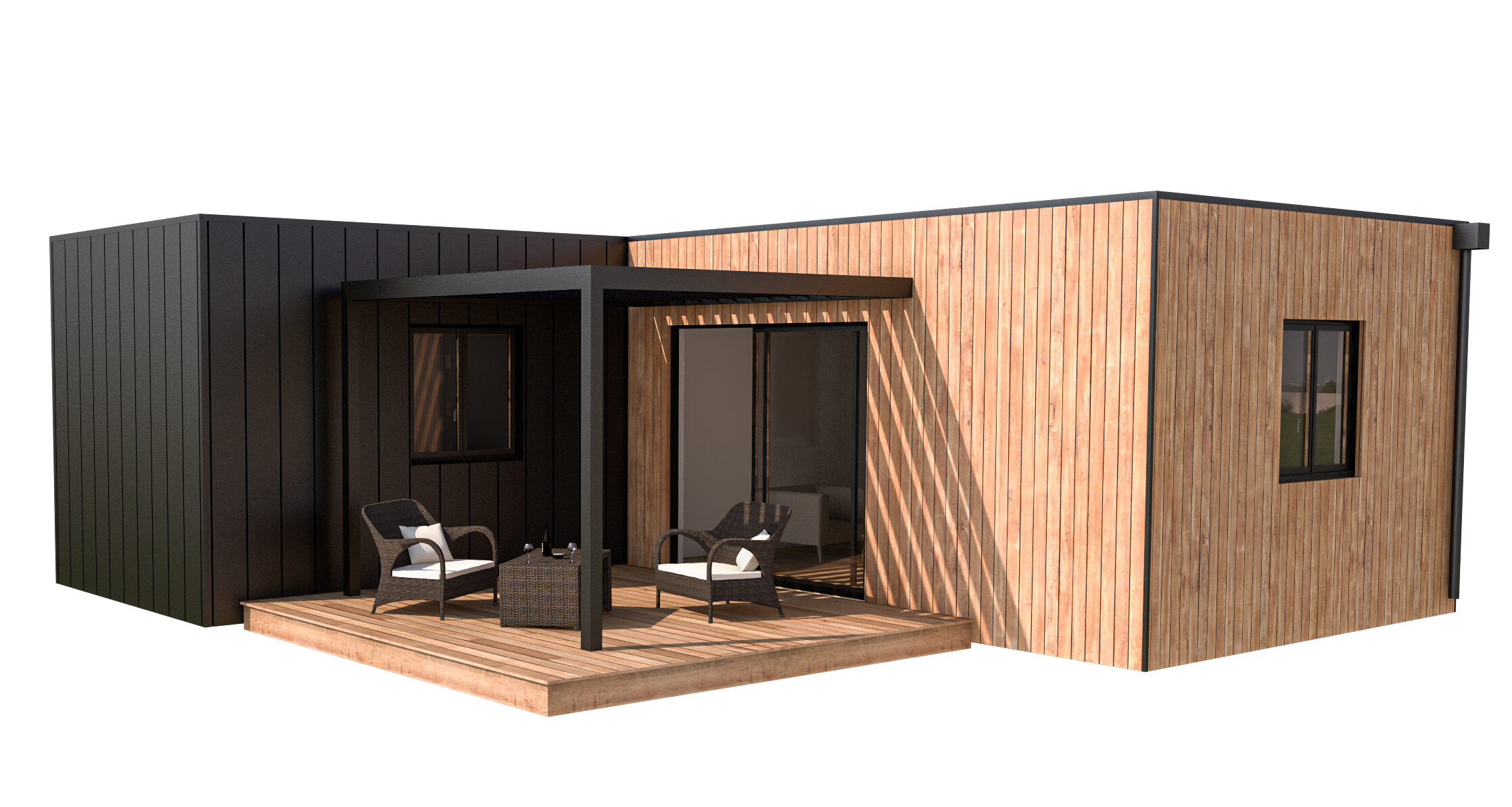 petite maison française de 50m2 Boximby en bois petite maison française de 50m2 Boximby en bois