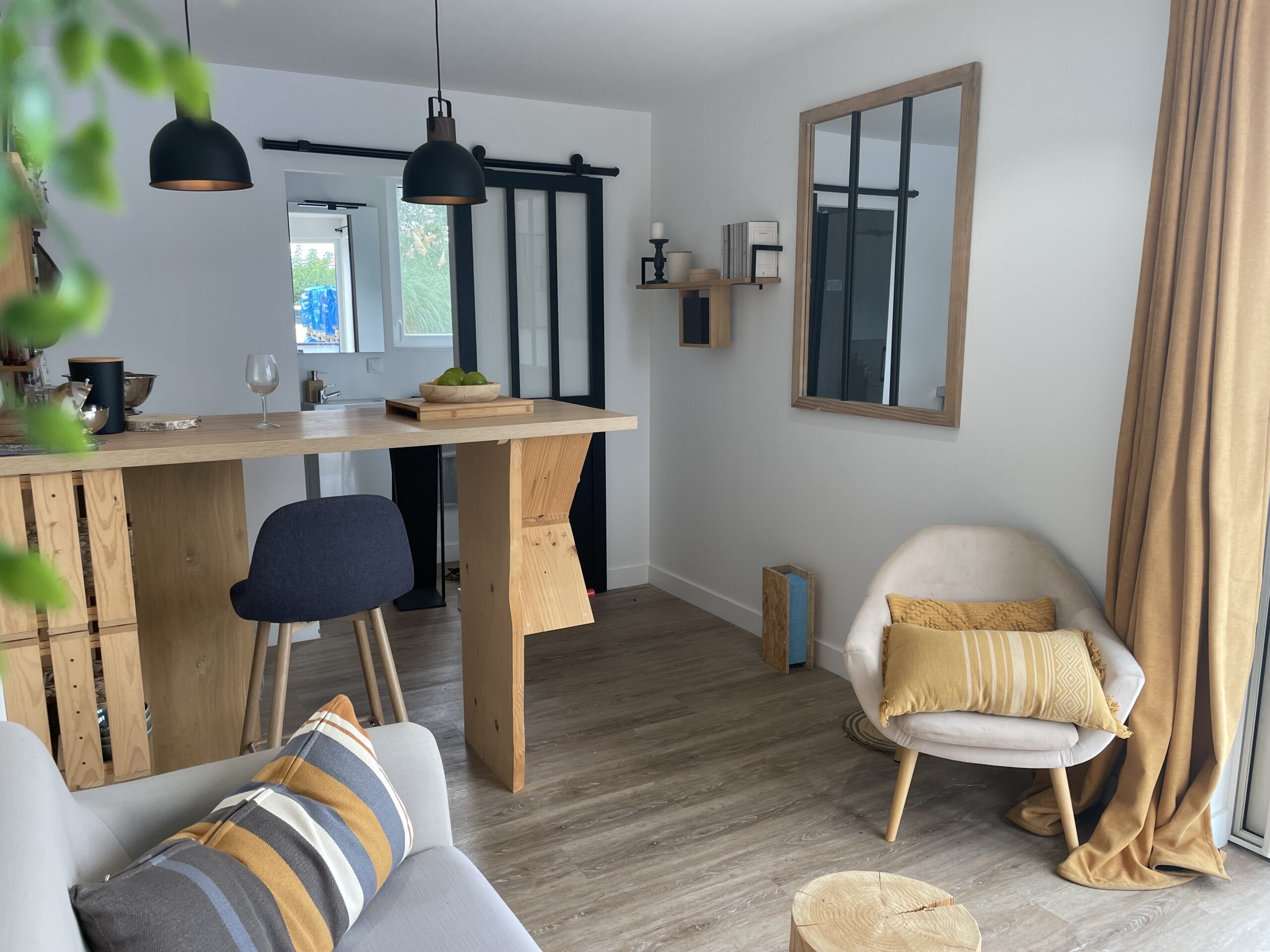 intérieur petite maison française de 56m2 Boximby en bois intérieur petite maison française de 56m2 Boximby en bois