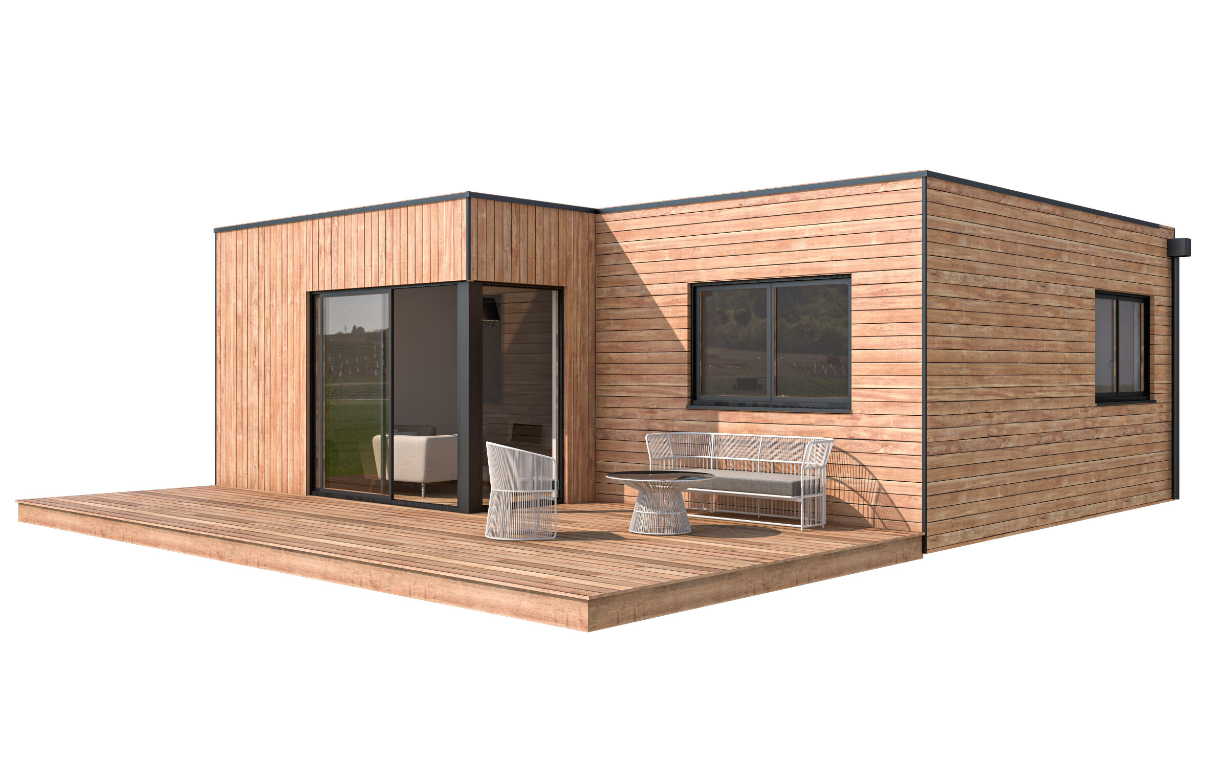 petite maison française de 56m2 Boximby en bois petite maison française de 56m2 Boximby en bois