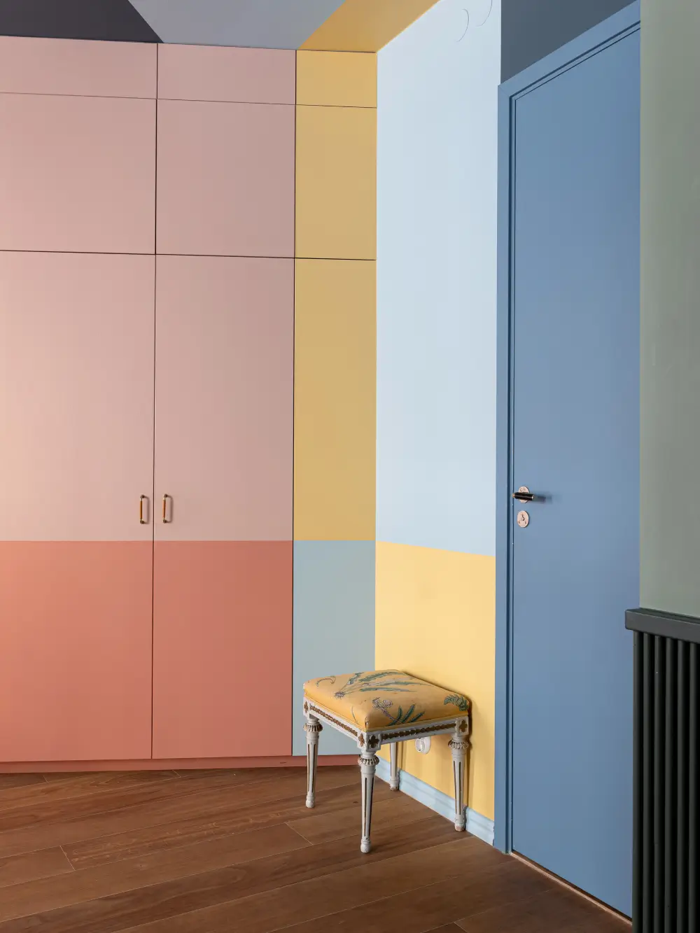 entrée décoration colorée style color-blocking entrée décoration colorée style color-blocking