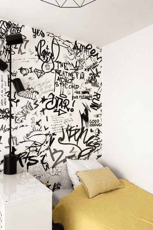 chambre ado décoration contemporaine appartement 110m2 Paris Photo : © Charlotte Gille chambre ado décoration contemporaine appartement 110m2 Paris Photo : © Charlotte Gille