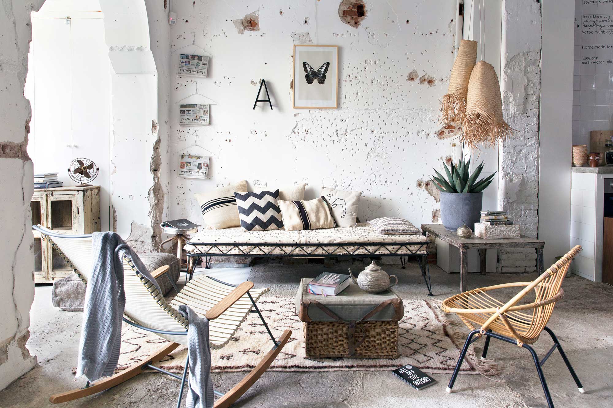 salon décoration maison de plage
