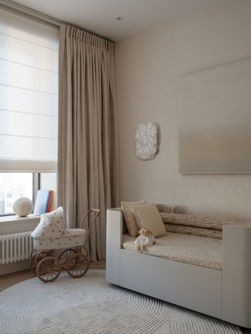 chambre enfant décoration contemporaine beige appartement 140m2 chambre enfant décoration contemporaine beige appartement 140m2