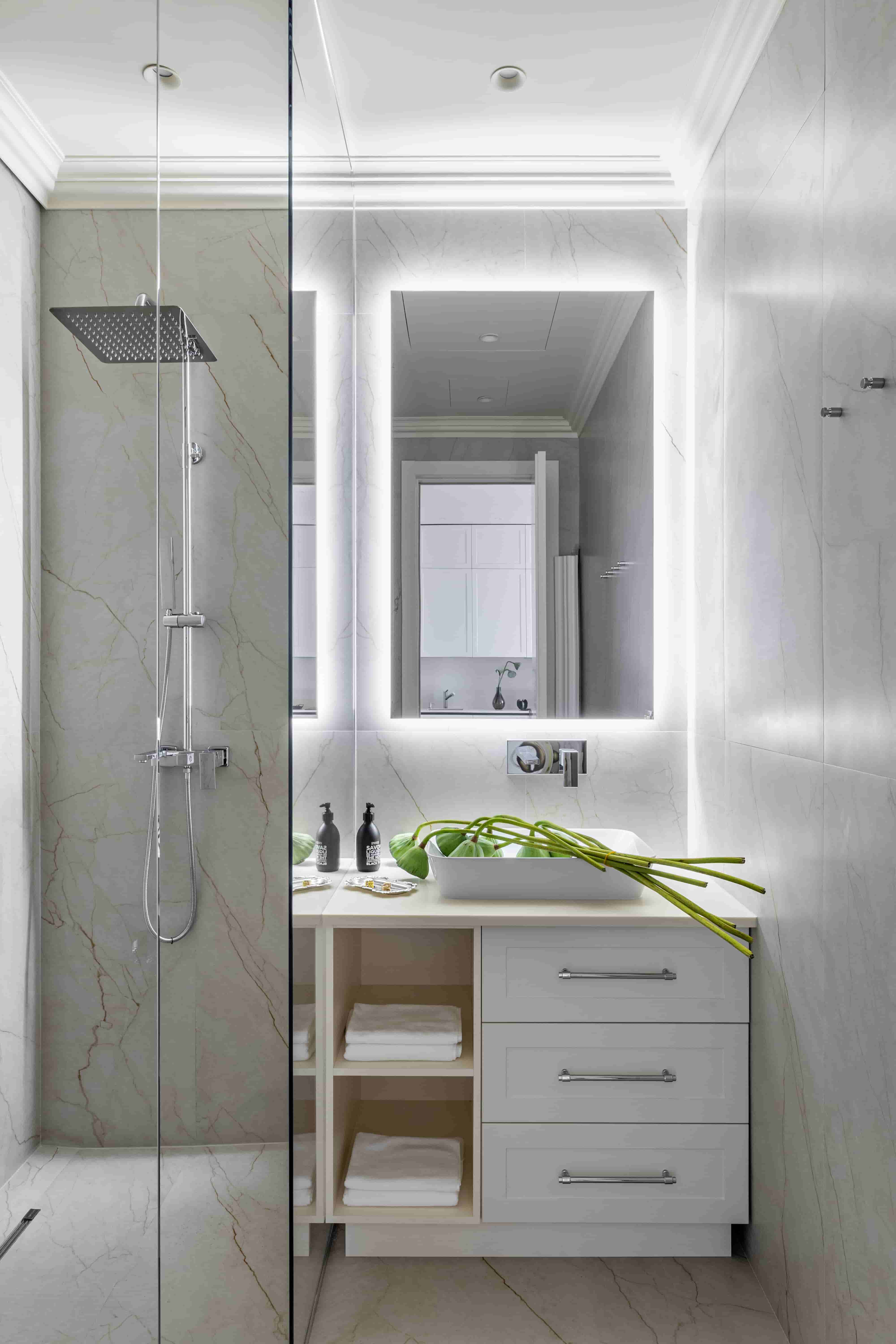 salle de bain deux-pièces 57m2 décoration contemporaine salle de bain deux-pièces 57m2 décoration contemporaine