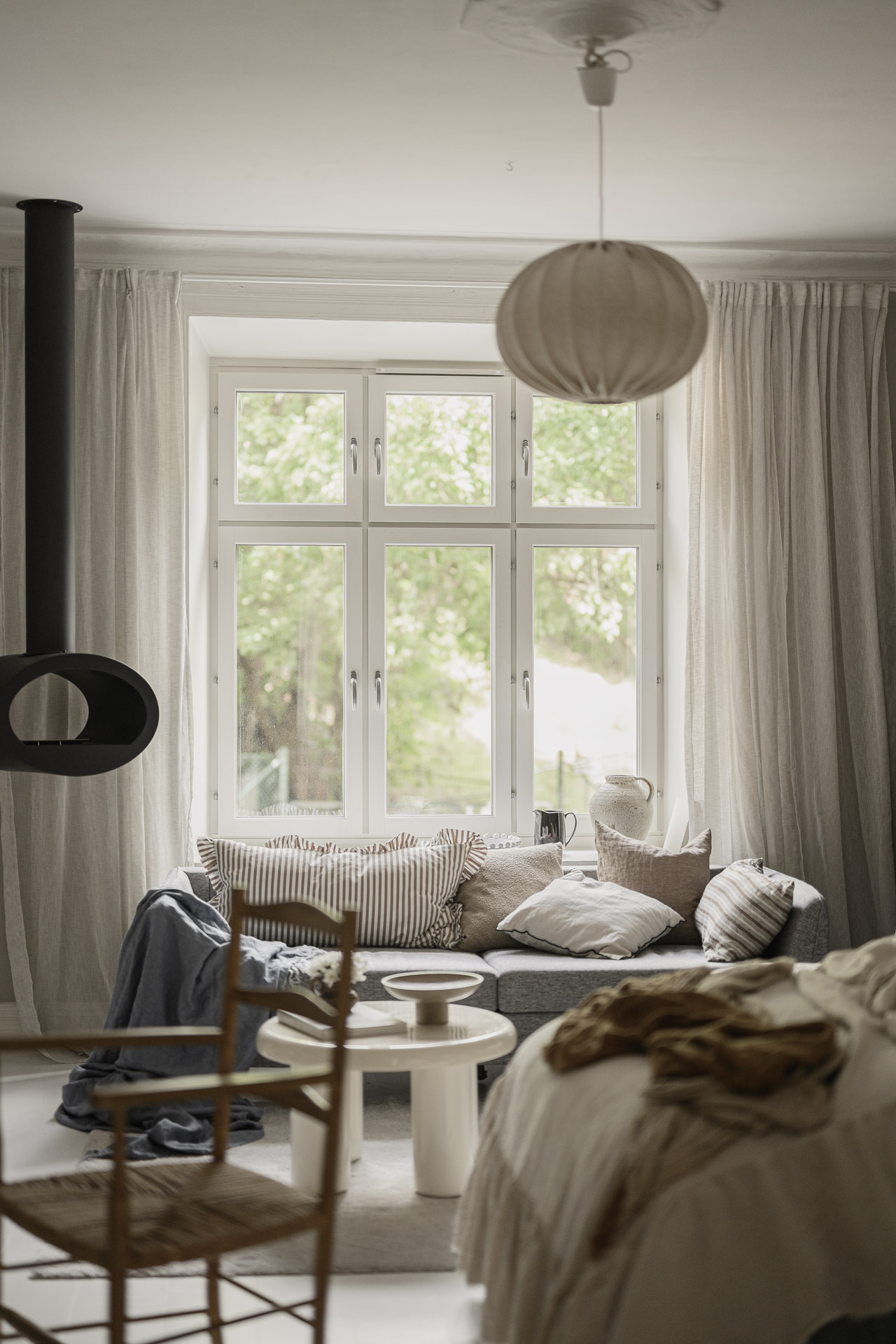 salon chambre studio 40m2 décoration scandinave