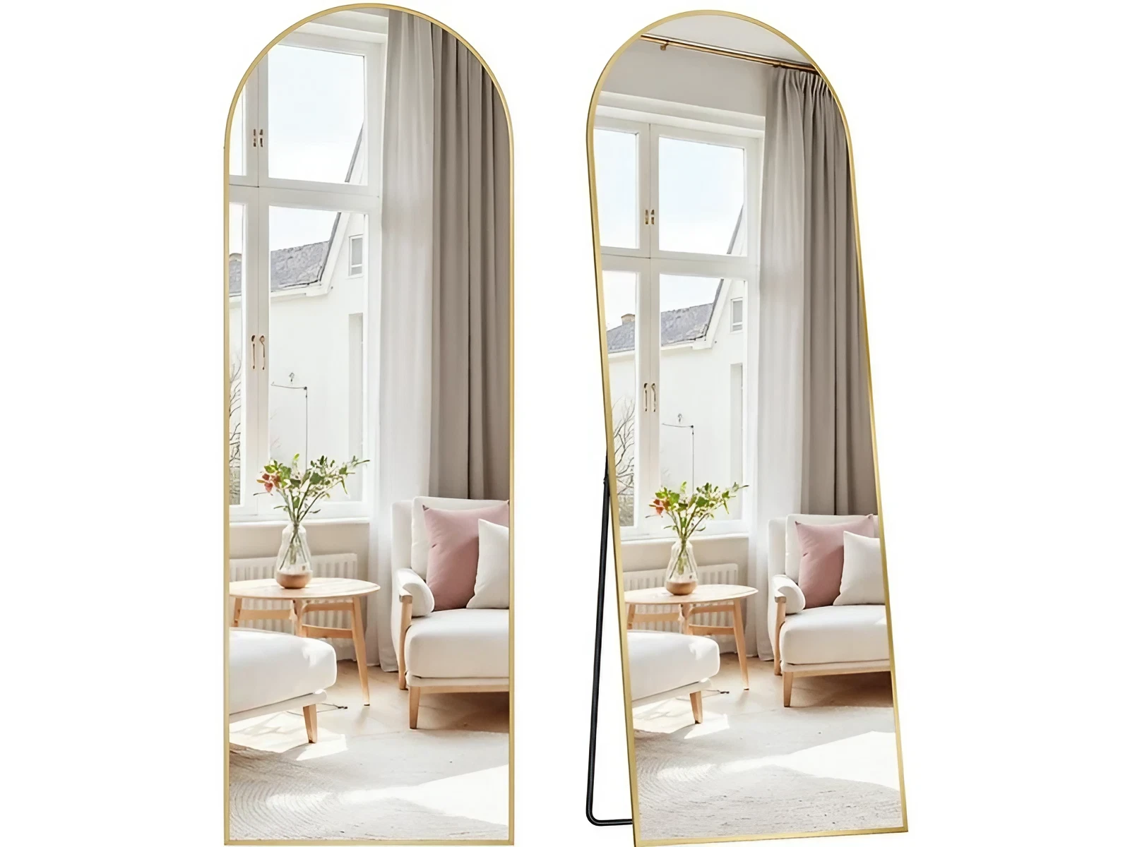 miroir à poser au sol forme cintrée miroir à poser au sol forme cintrée