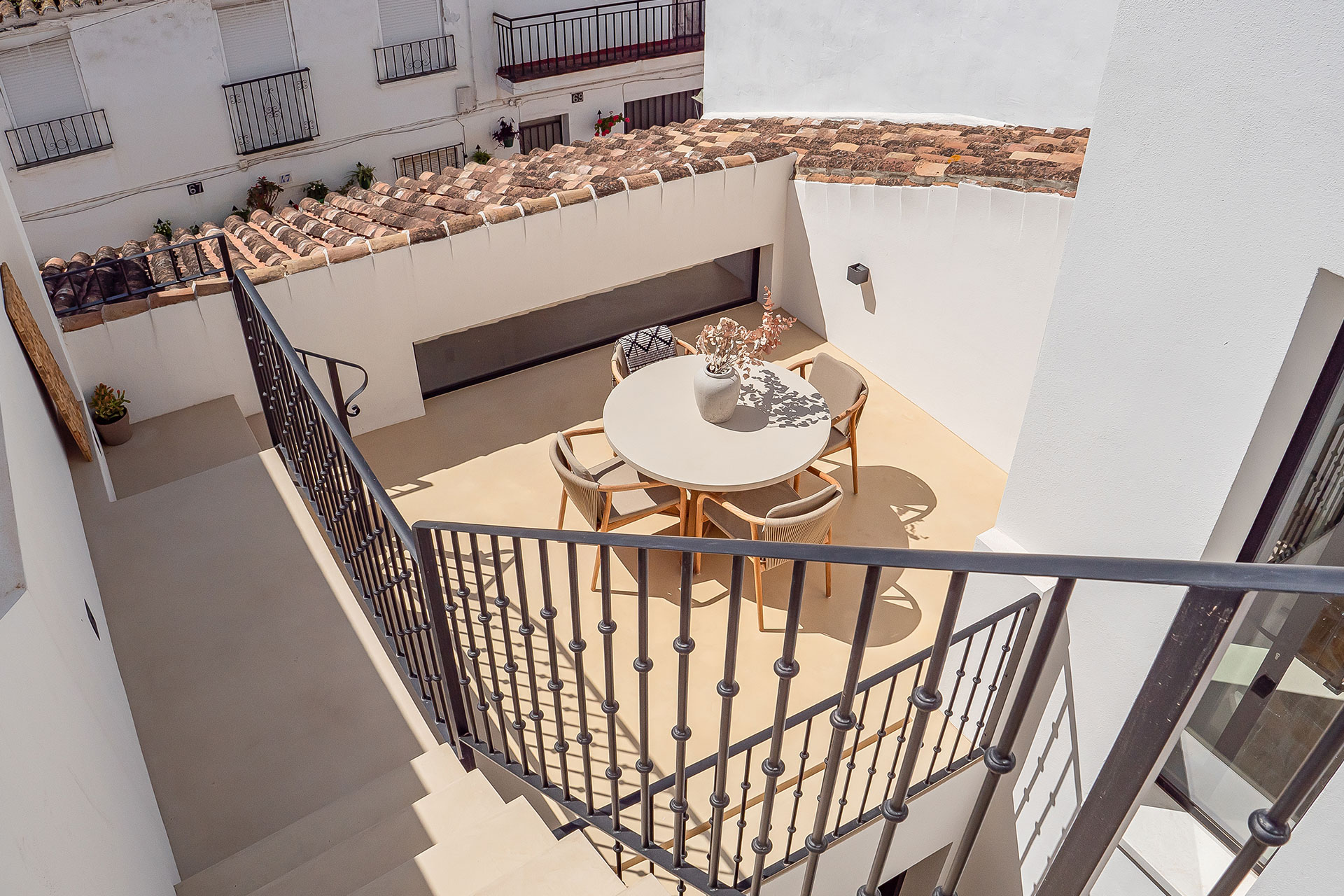 terrasse Casa Luna de Miel Estepona