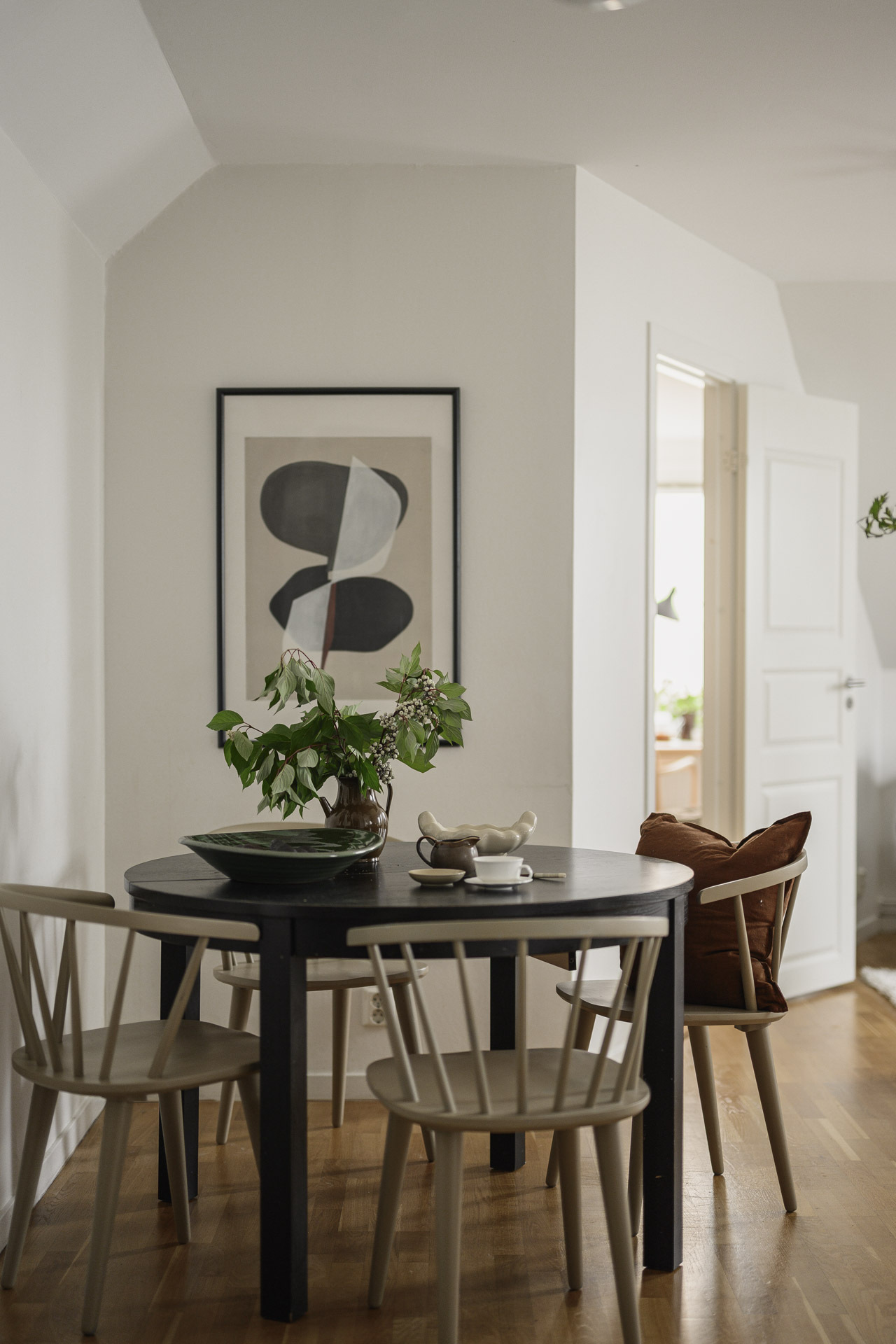 salle à manger décoration scandinave appartement 49m2