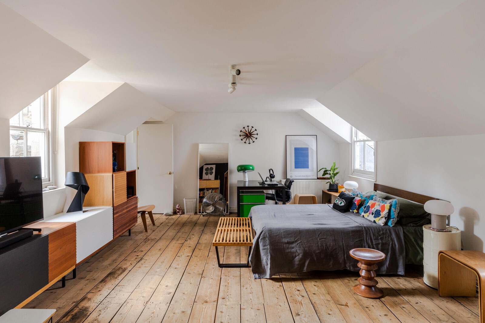 chambre dans combles appartement dans maison géorgienne rénovée Angleterre chambre dans combles appartement dans maison géorgienne rénovée Angleterre