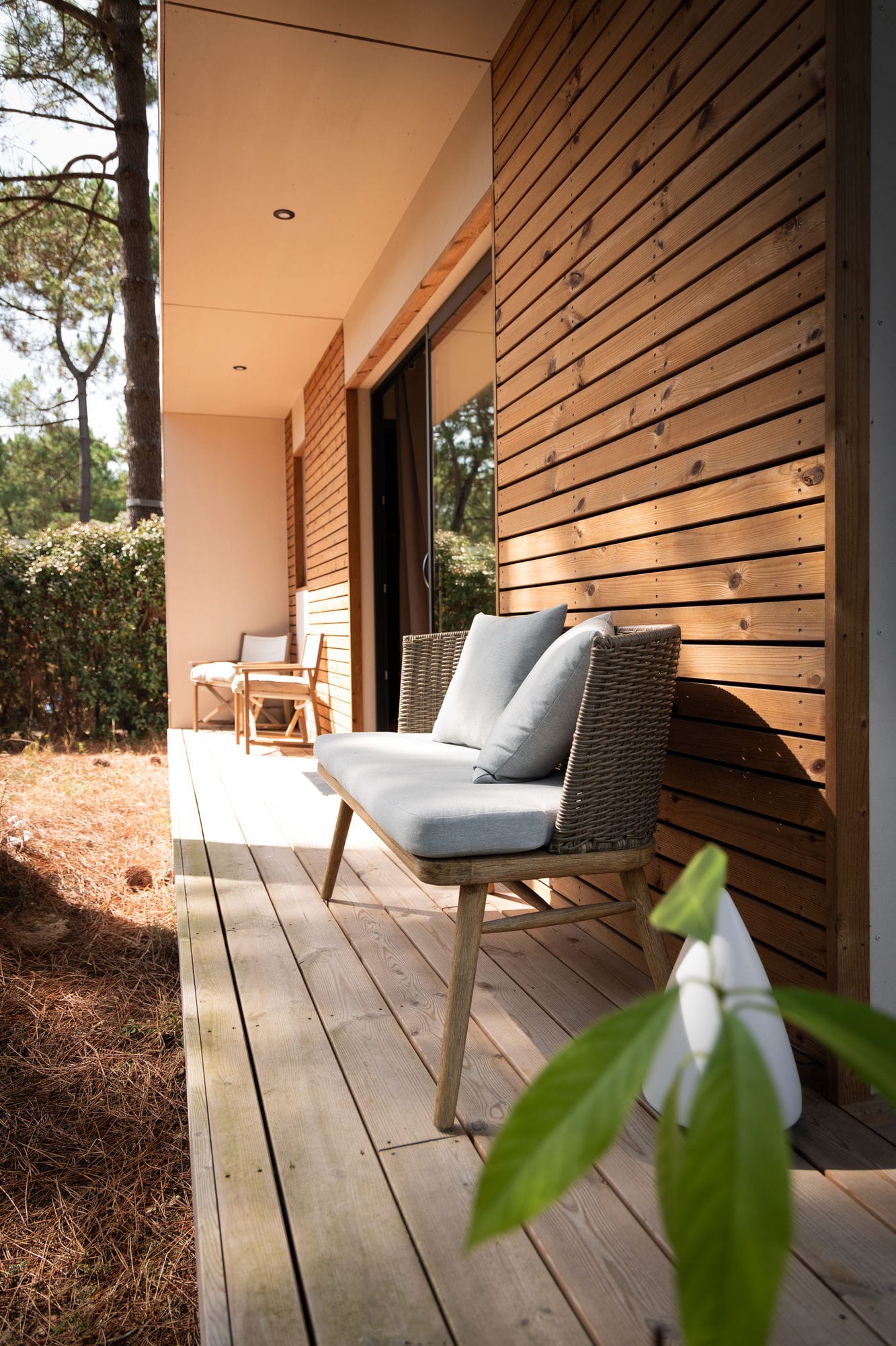 terrasse petite maison de 20m2 française Kaori de WoodVolum