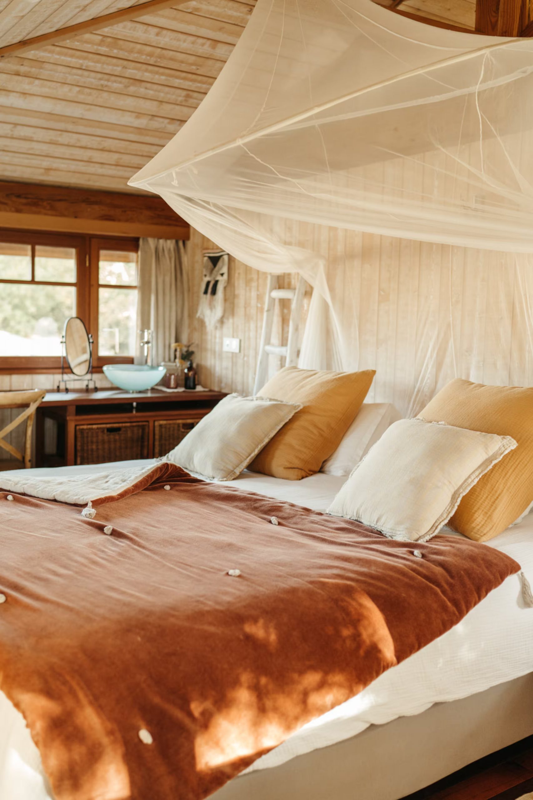 chambre petite maison en bois de 67m2 pour les vacances Bassin d'Arcachon