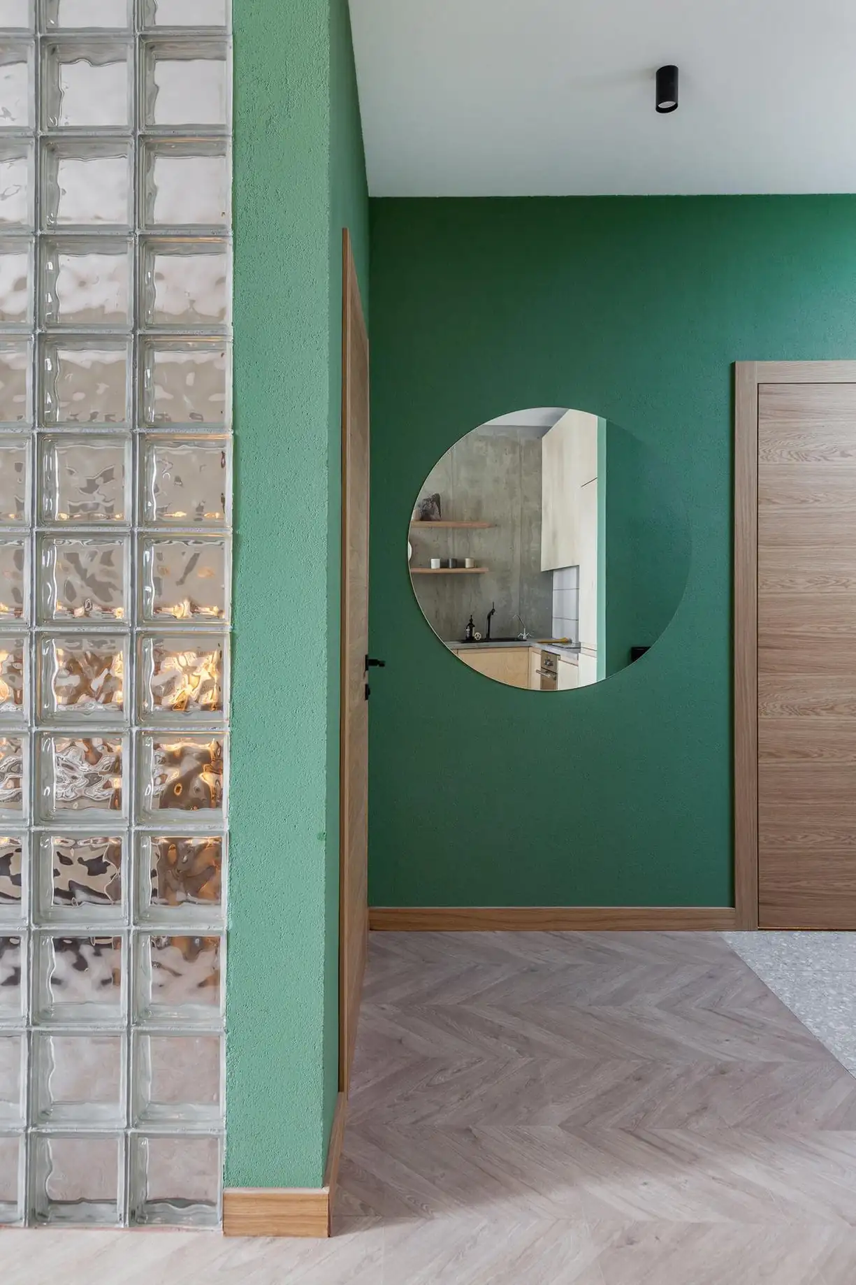 entryway with green walls entryway with green walls