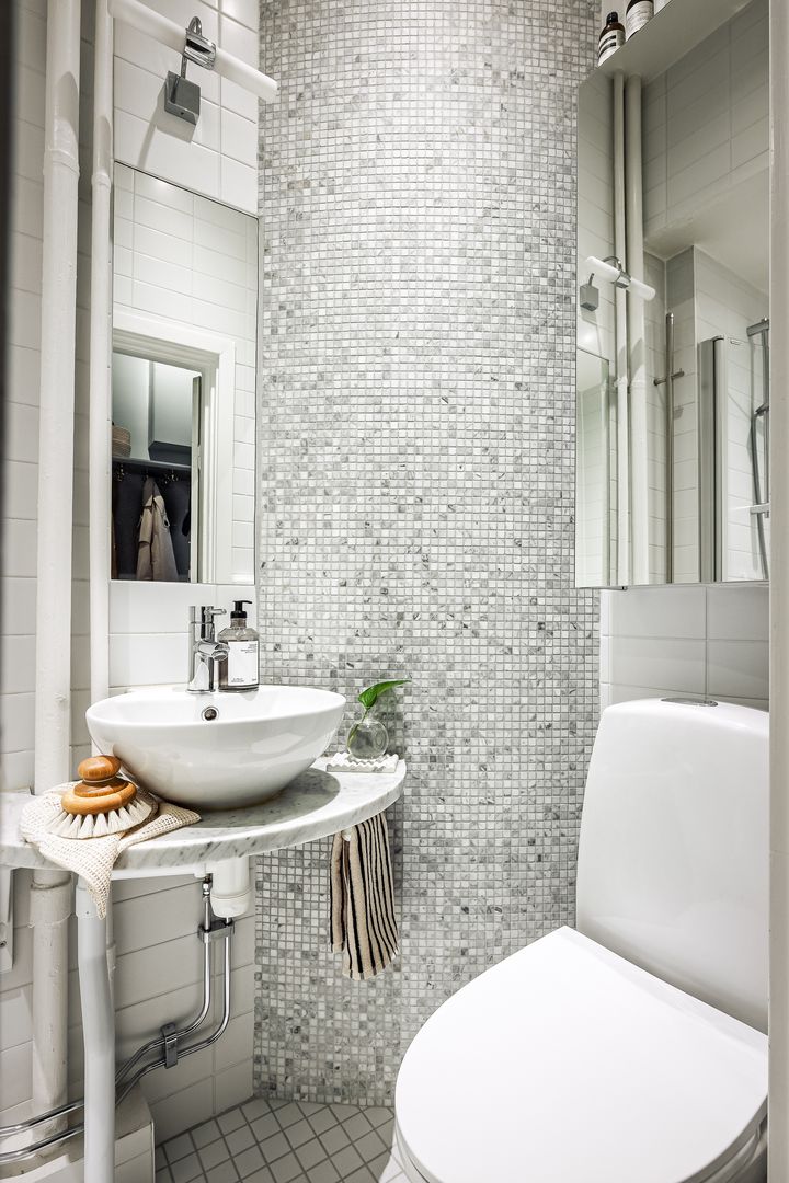 petite salle de bain blanche et grise petite salle de bain blanche et grise
