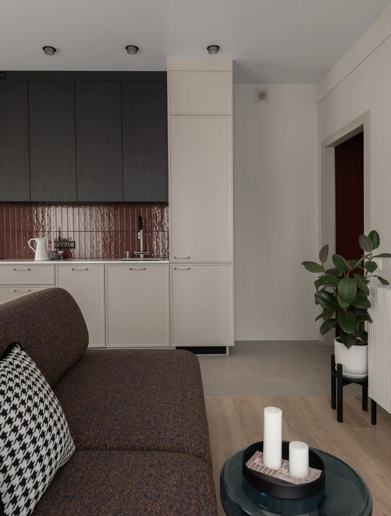 salon et cuisine ouverte petit appartement de 44m2 décoration contemporaine salon et cuisine ouverte petit appartement de 44m2 décoration contemporaine
