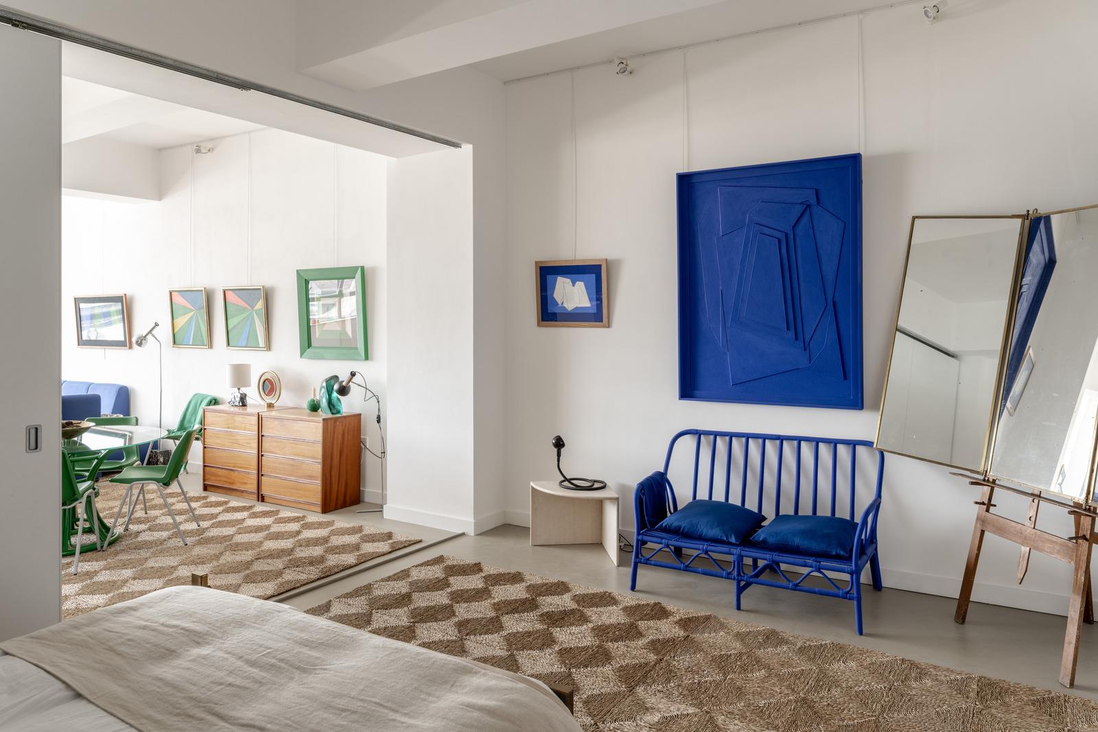 living room and bedroom contemporary decor in a former workshop uniquely designed apartment living room and bedroom contemporary decor in a former workshop uniquely designed apartment