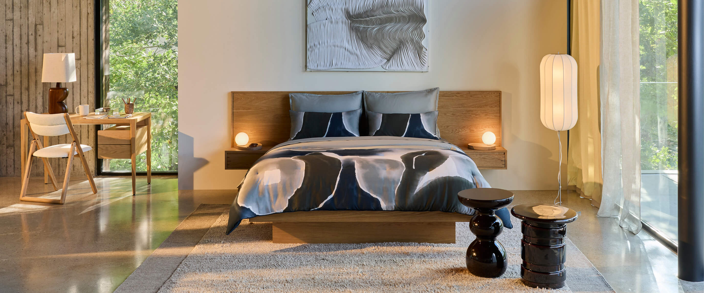 chambre maison contemporaine avec baie vitrée collection AMPM 2026/2027 automne hiver chambre maison contemporaine avec baie vitrée collection AMPM 2026/2027 automne hiver