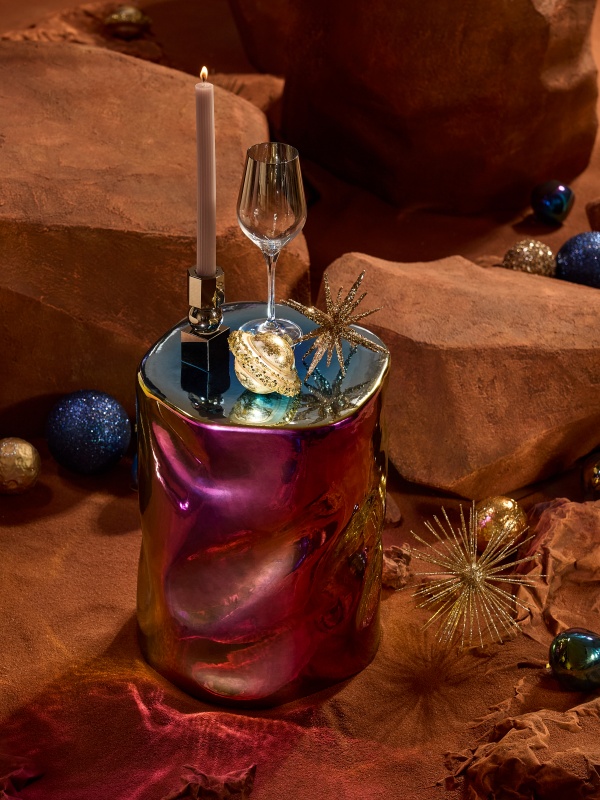 bougie et verre