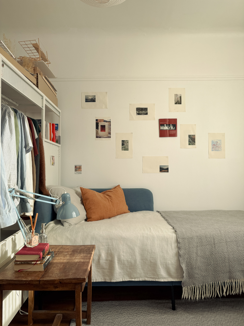 chambre appartement parisien de 64m2 décoration vintage