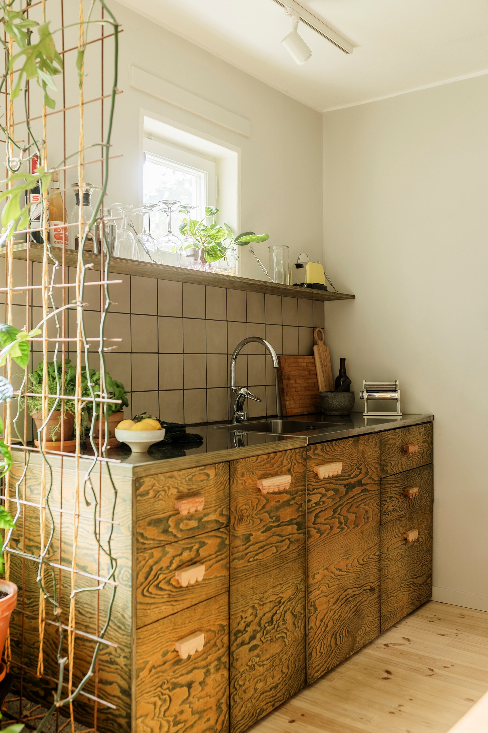 cuisine studio de 29m2 décoration scandinave vintage
