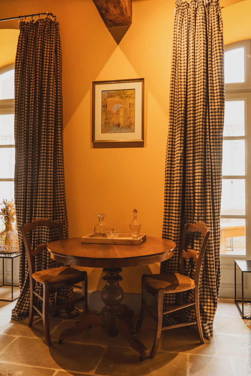 dining room with beams and stone historic fireplace Provence dining room with beams and stone historic fireplace Provence
