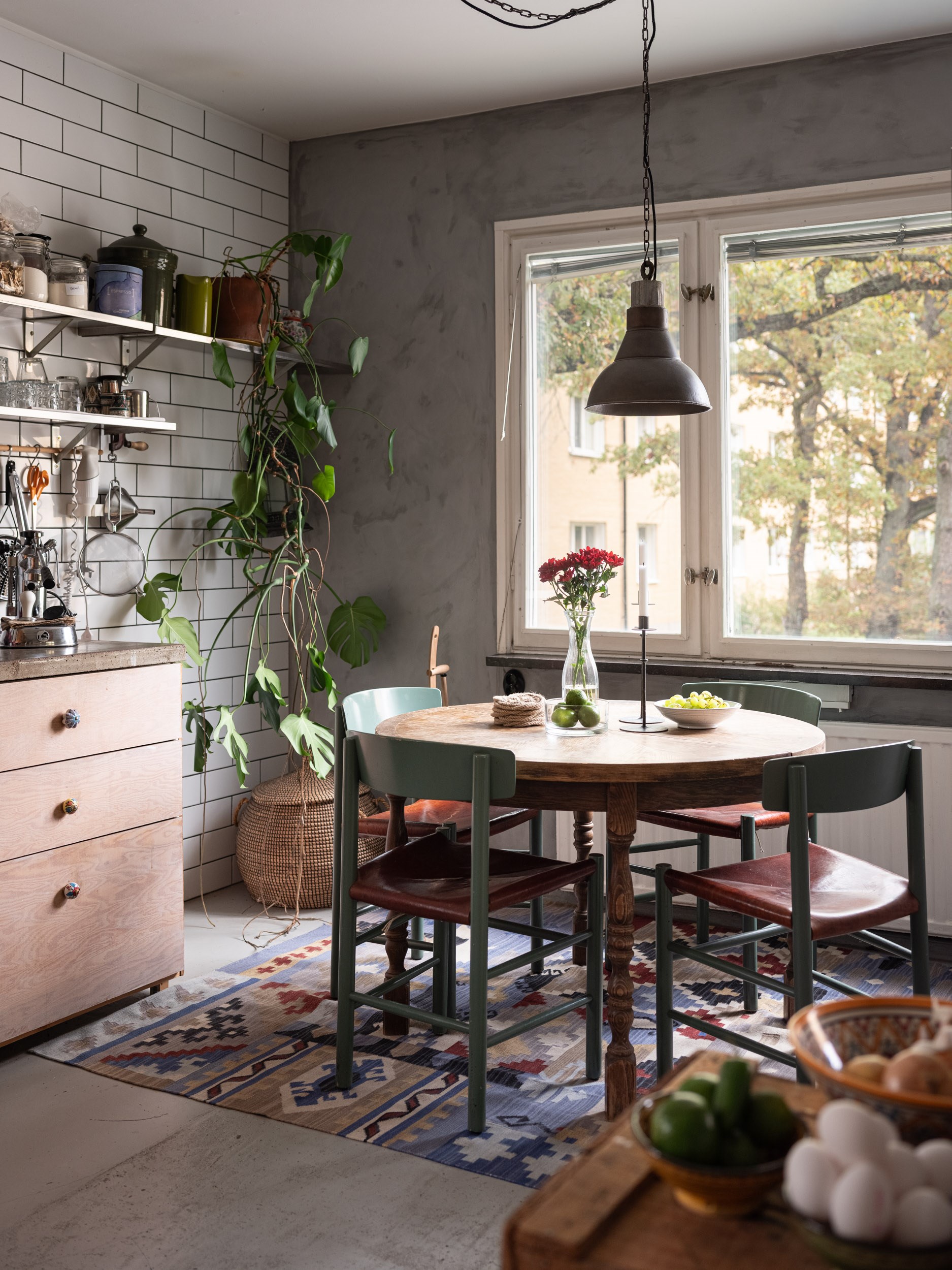 cuisine avec espace salle à manger