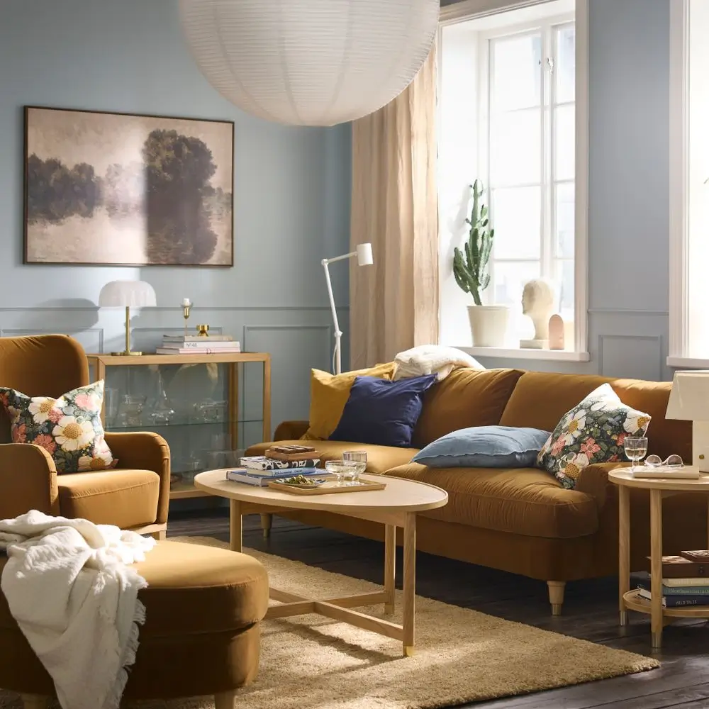 salon décoration classique chic canapé IKEA VALNÄS salon décoration classique chic canapé IKEA VALNÄS