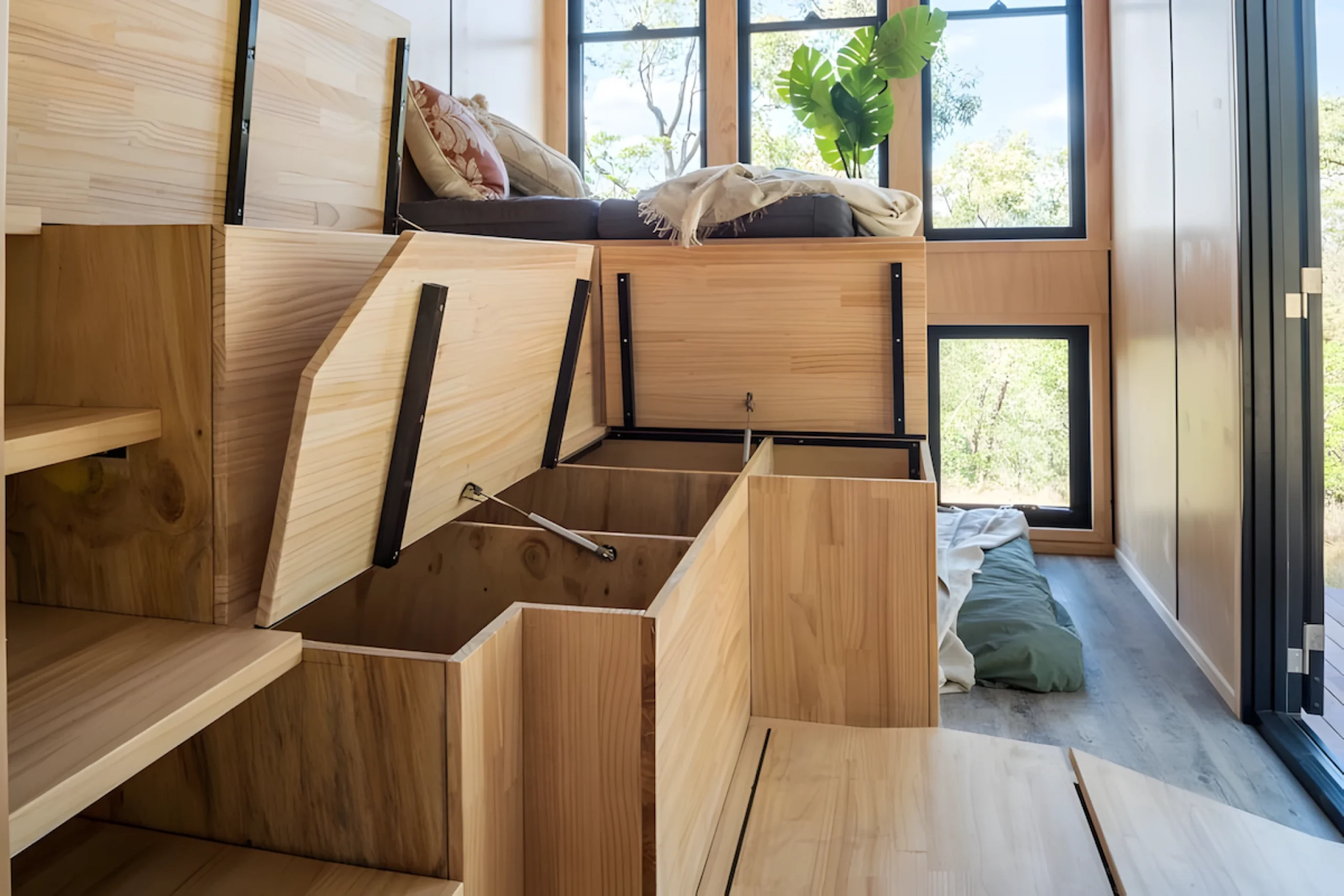 coffres de rangement Tiny house 20m2 Wildscape par Tiny Tect coffres de rangement Tiny house 20m2 Wildscape par Tiny Tect