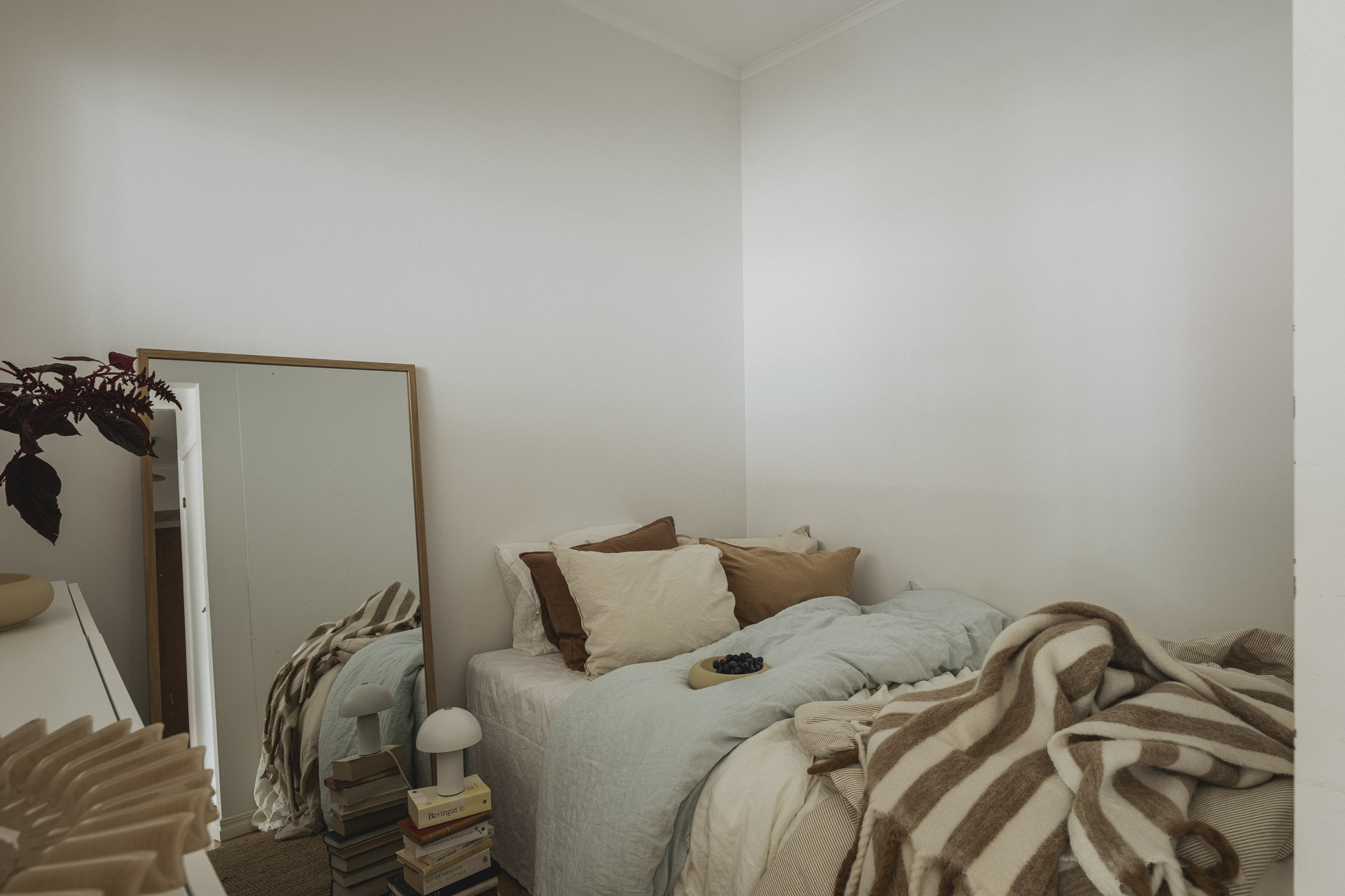 small bedroom neutral tons Scandinavian decor 50sqm apartment small bedroom neutral tons Scandinavian decor 50sqm apartment