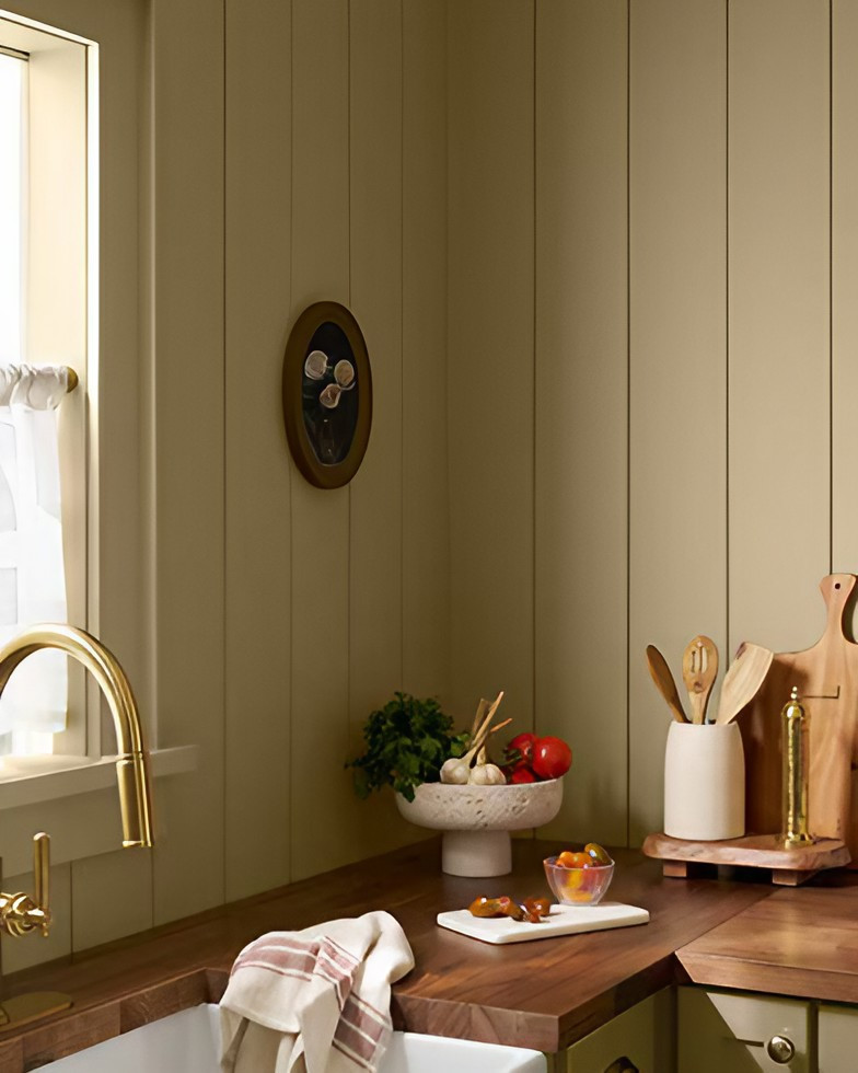 cuisine rustique chic couleur de l'année 2027 Benjamin Moore