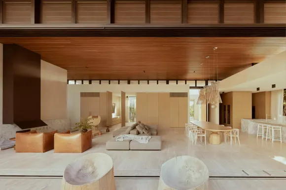 salon maison contemporaine