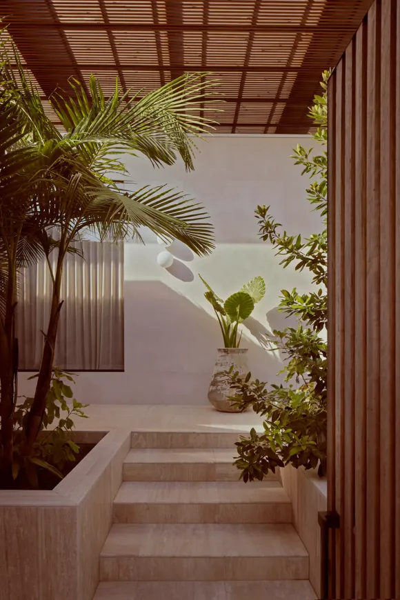 entrée maison contemporaine