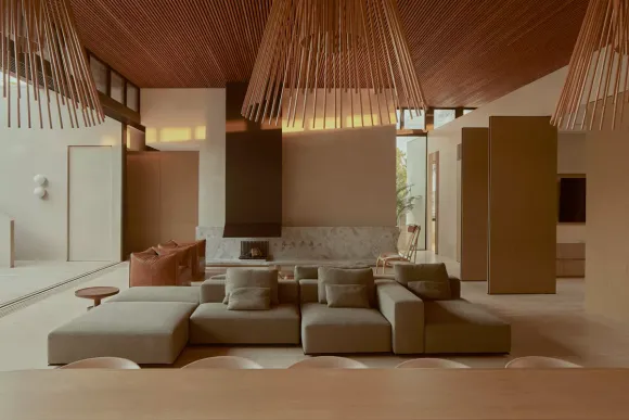 salon maison contemporaine