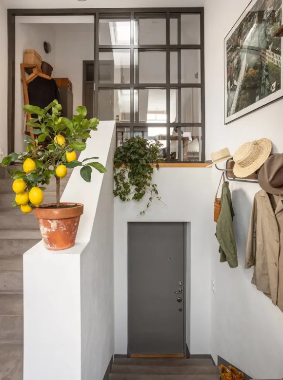 entrée avec verrière