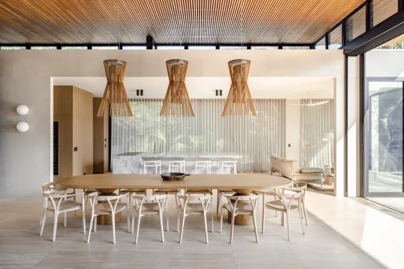 salle à manger maison contemporaine